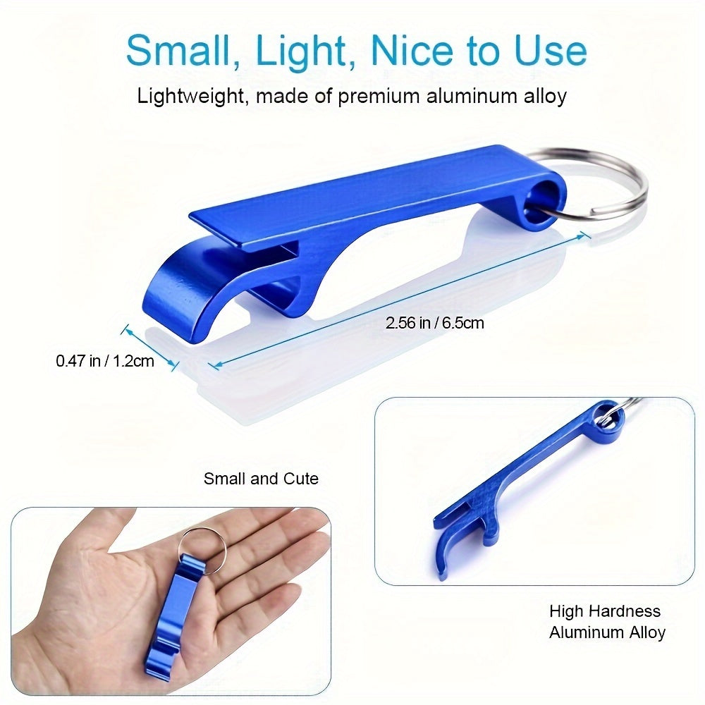 100 Customizable Metal Bottle Opener Keychains for Picnics and Parties