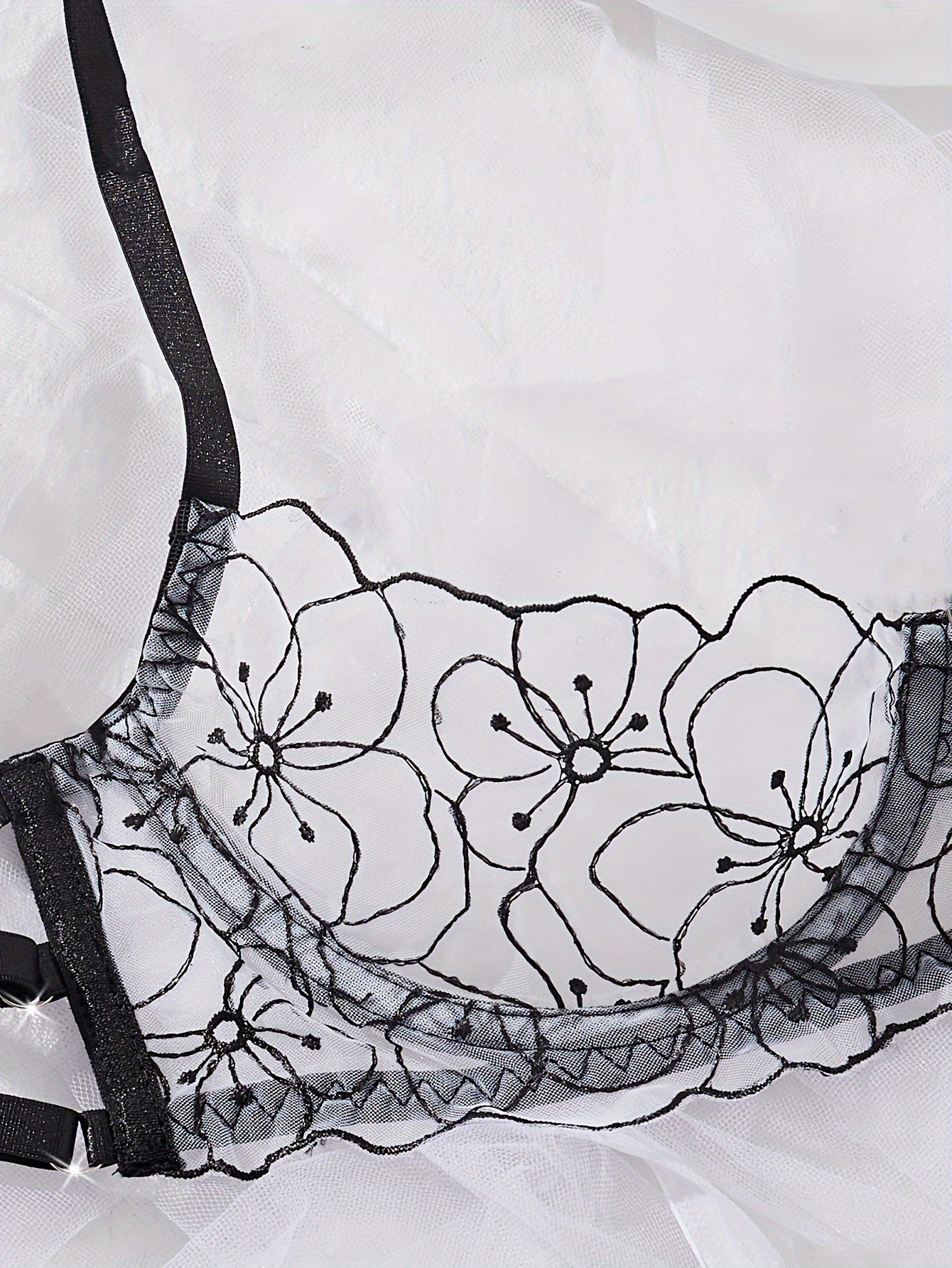 Women's Lace Satin Sexy Lingerie Set for Nightwear and Intimate Wear