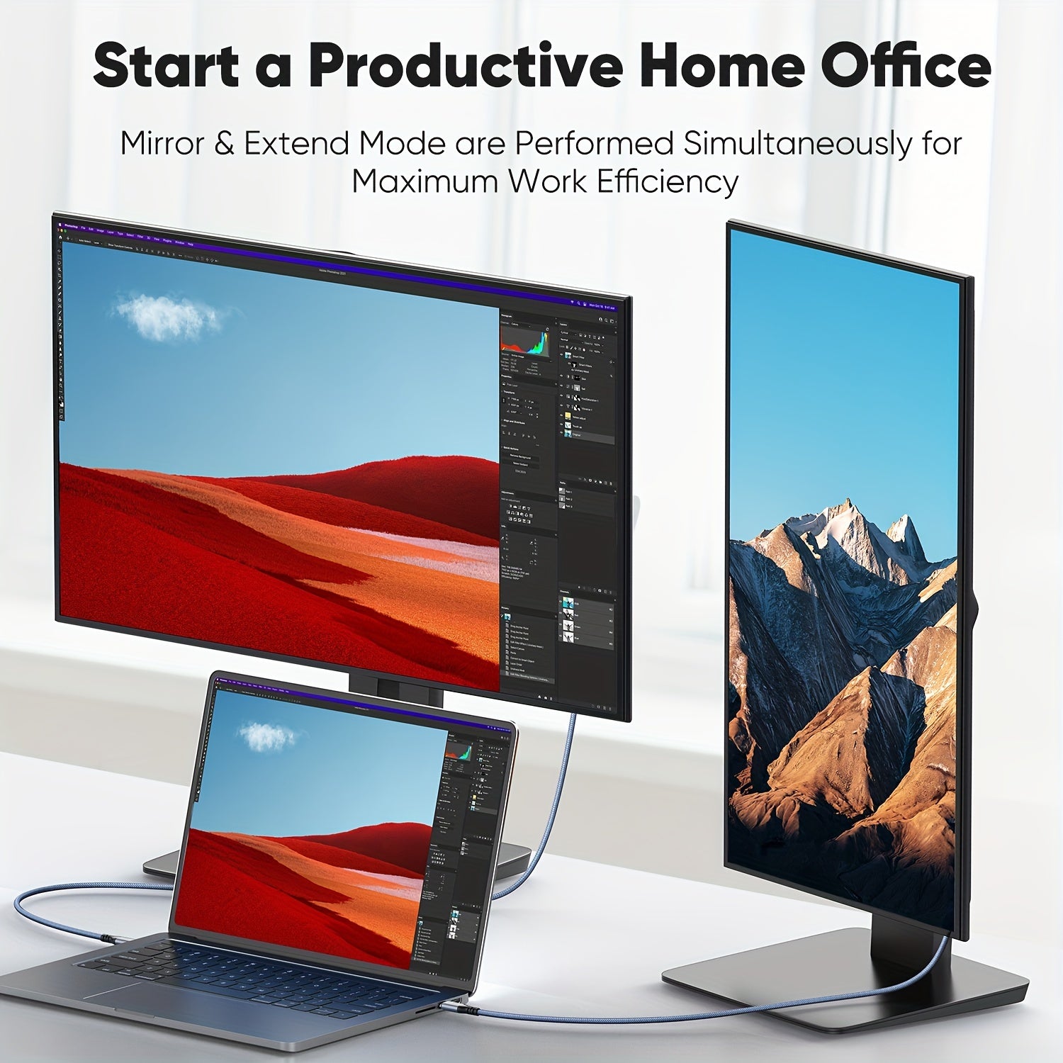 4K USB C to HDMI Cable for MacBook iPad Samsung Galaxy Surface Dell HP 3.05m