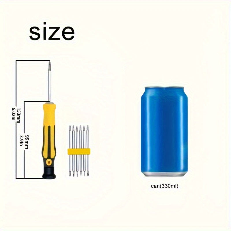 12-In-1 Precision Screwdriver Kit for Smartphones and Tablets Carbon Steel