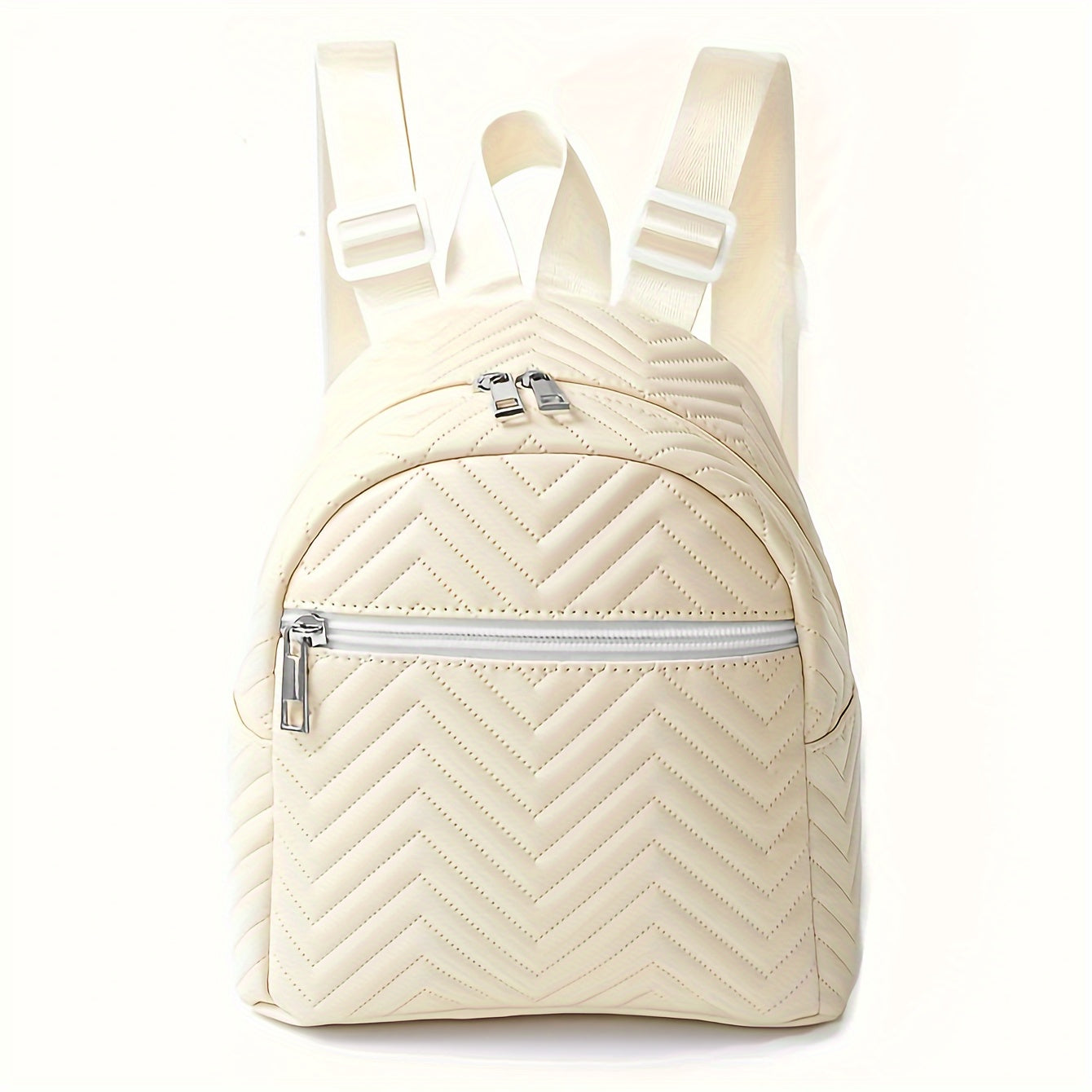 Women's Wavy Pattern Backpack Large Capacity Casual Travel Hiking Diaper Bag