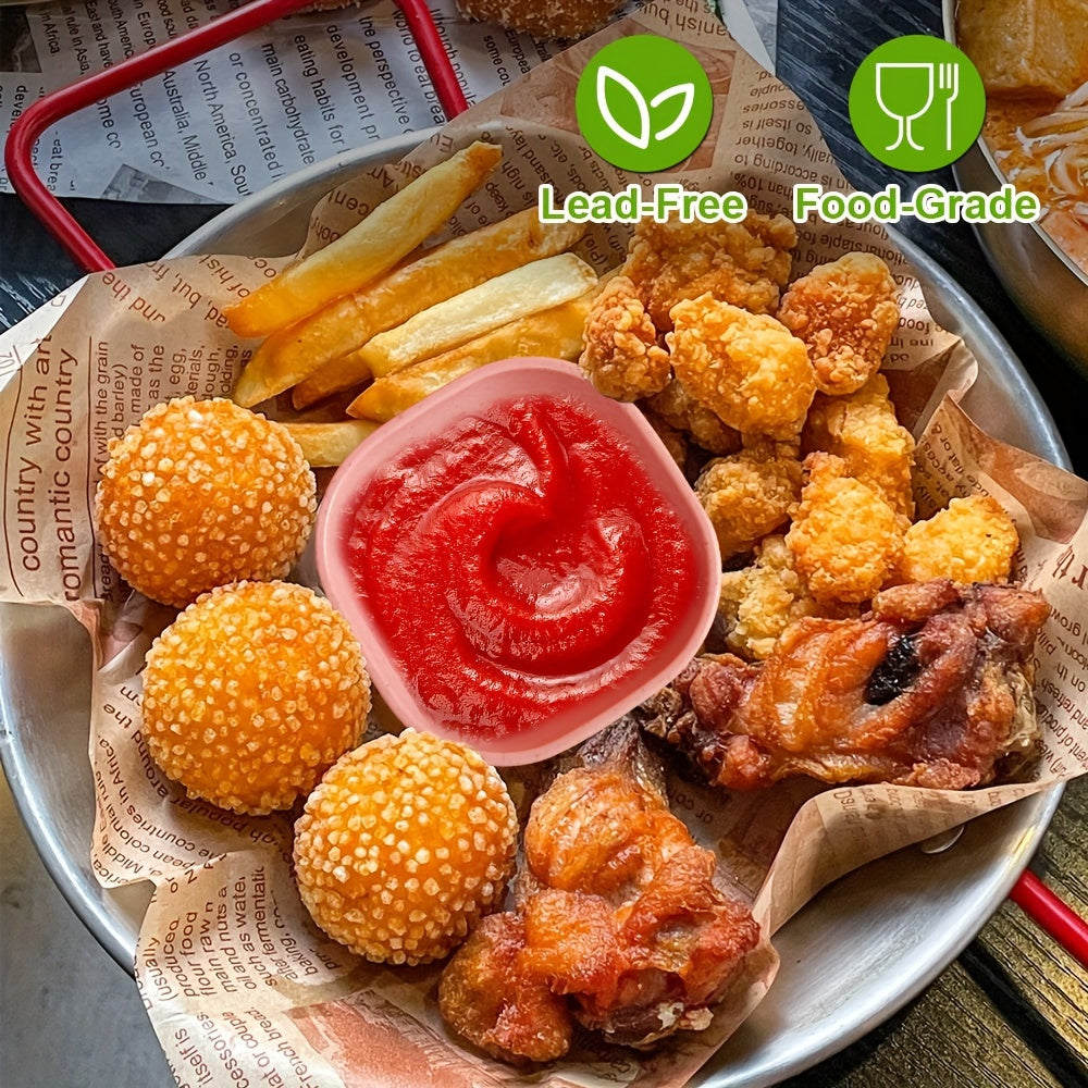 8 to 12 Square Ceramic Sauce Bowls for Korean, Chinese, Middle Eastern Cuisine