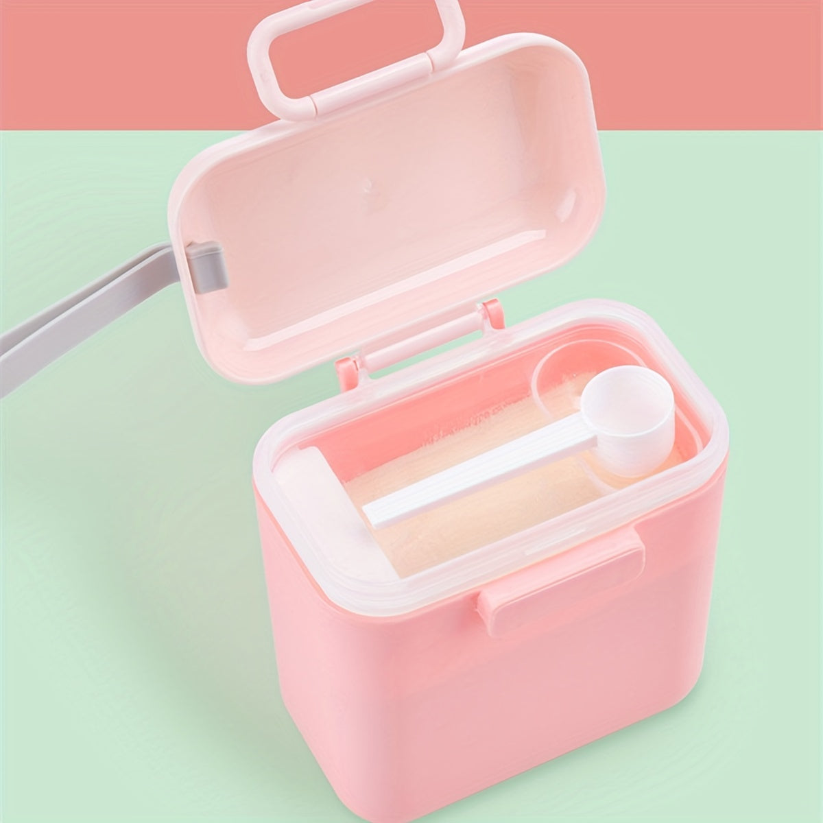Baby Feeding Dispenser Portable Milk Powder Container with Scoop Leakproof Storage for Travel