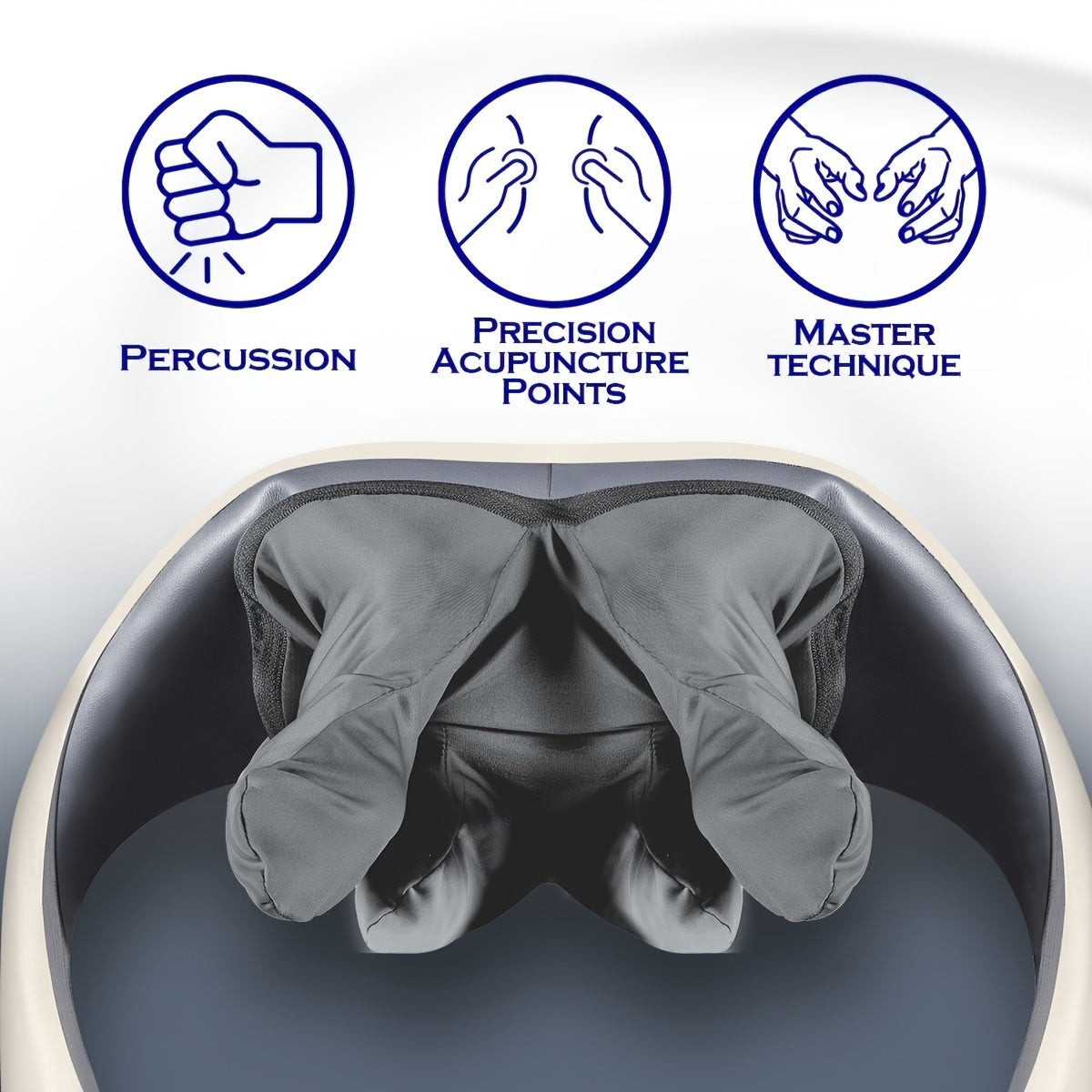 4D Shiatsu Neck Shoulder Massager USB Rechargeable Full Body Relief for Home Office Car