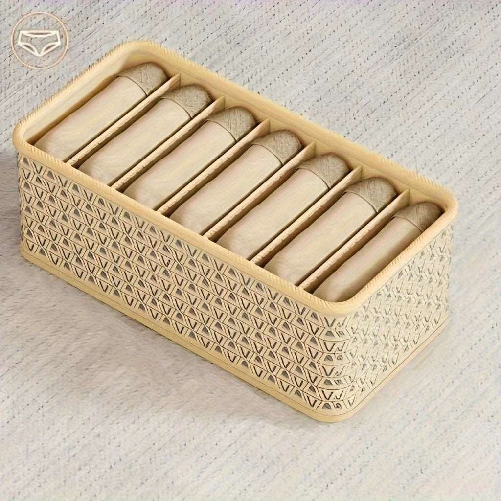 Fabric Drawer Organizer for Underwear Socks and Accessories Large Capacity Foldable Storage Box Closet Dorm Room