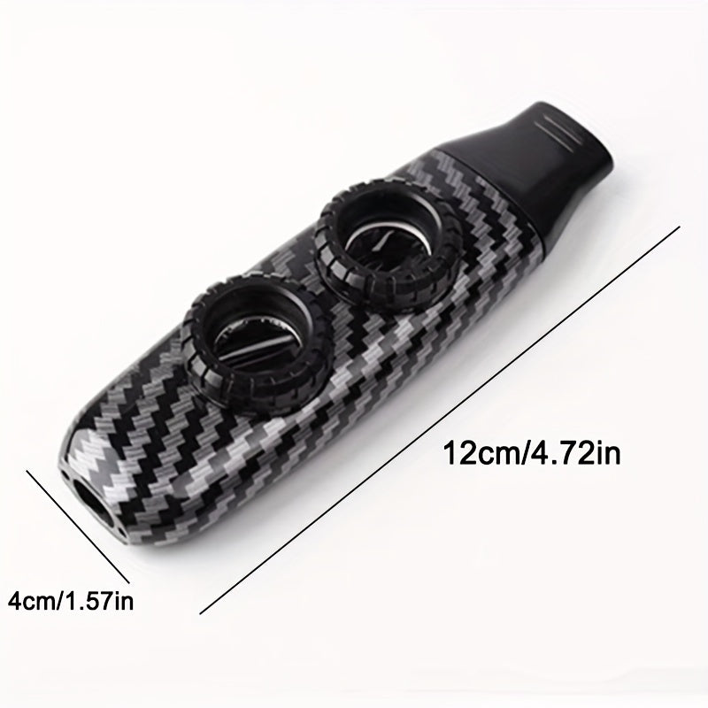 Musiqa ixlosmandlari uchun qo'shimchalar bilan sozlanadigan ikki kameralı rezin Kazoo