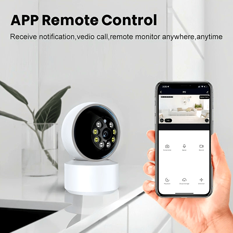 Smart Home Security Camera 2.4GHz WiFi Motion Detection Two-Way Audio USB Power