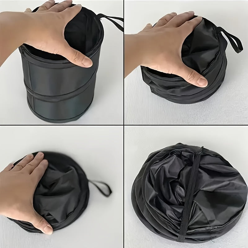 Portable Folding Trash Can for Car Home Office Leakproof Hangable