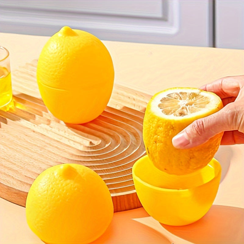 Lemon-Shaped Food Storage Box Fruit and Vegetable Fresh-keeping Container