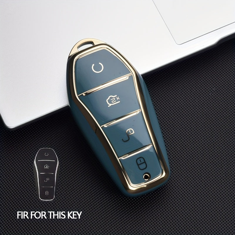 Car Key Cover TPU Durable Anti-Drop Smart Remote Protector for Vehicle