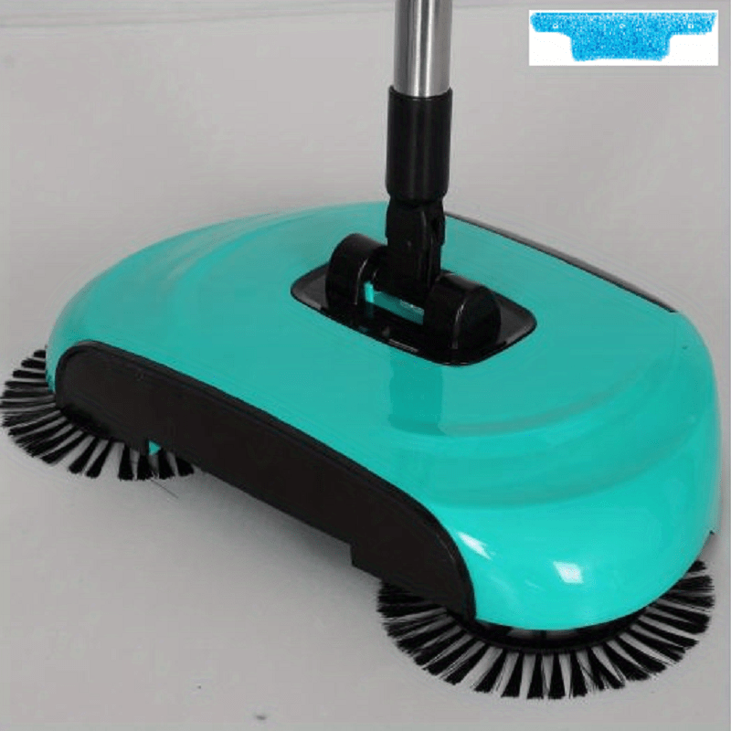 3-in-1 Hand Push Sweeper Vacuum Cleaner Wet Dry Mop for Hardwood Tiles
