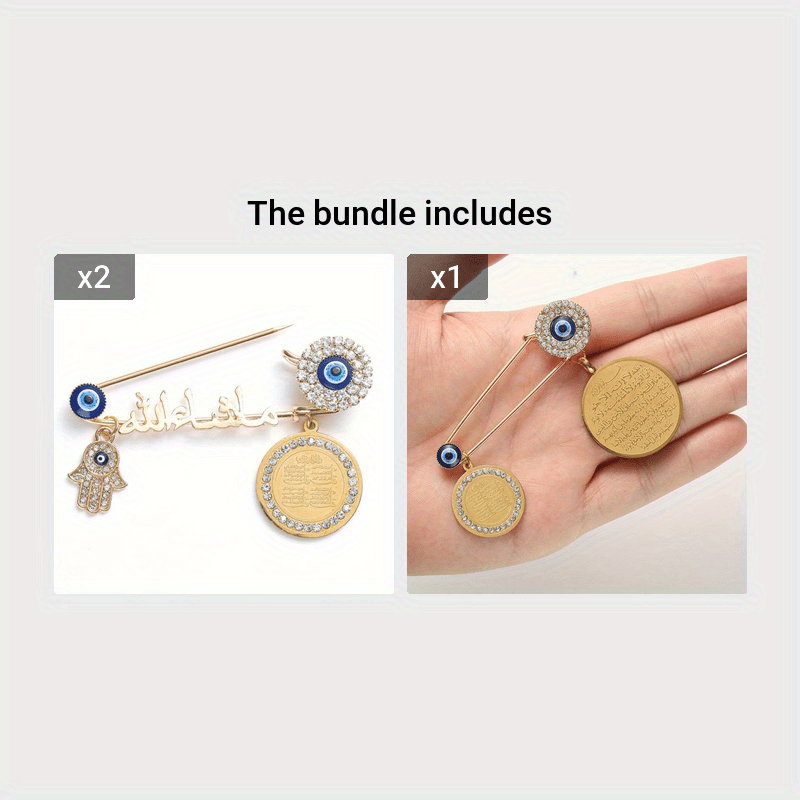 Модная брошь-булавка "Глаз Дьявола" - акцент из сплава для воротников и одежды