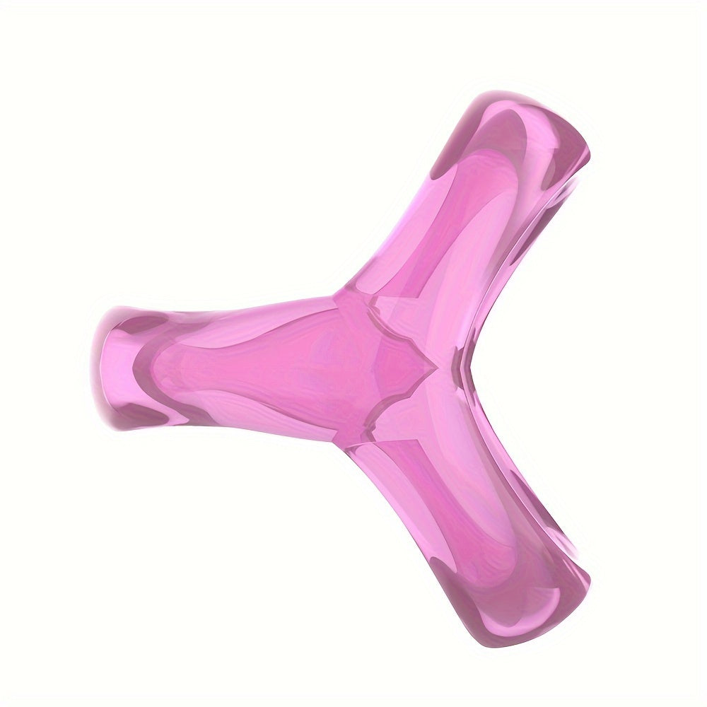 Men 3-in-1 Silicone Penis Ring Delay Ejaculation Enlarger Sex Toy