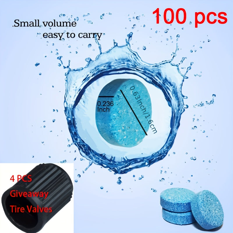 Car Windshield Washer Fluid Effervescent Tablet for Oil Removal All Seasons