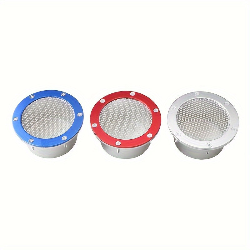Universal avtomobil poyga havo kanali quvuri grill bumper vent alüminium qoplama 76MM