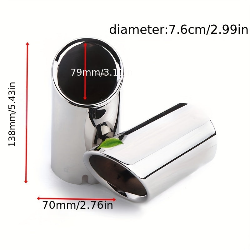 Универсальный 76мм накладка на выхлопную трубу автомобиля стильное покрытие для седана и внедорожника