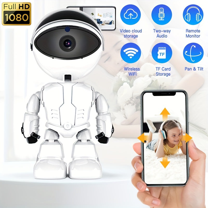 Indoor WiFi Dome Security Camera with Night Vision Auto Tracking and Mobile Remote Control