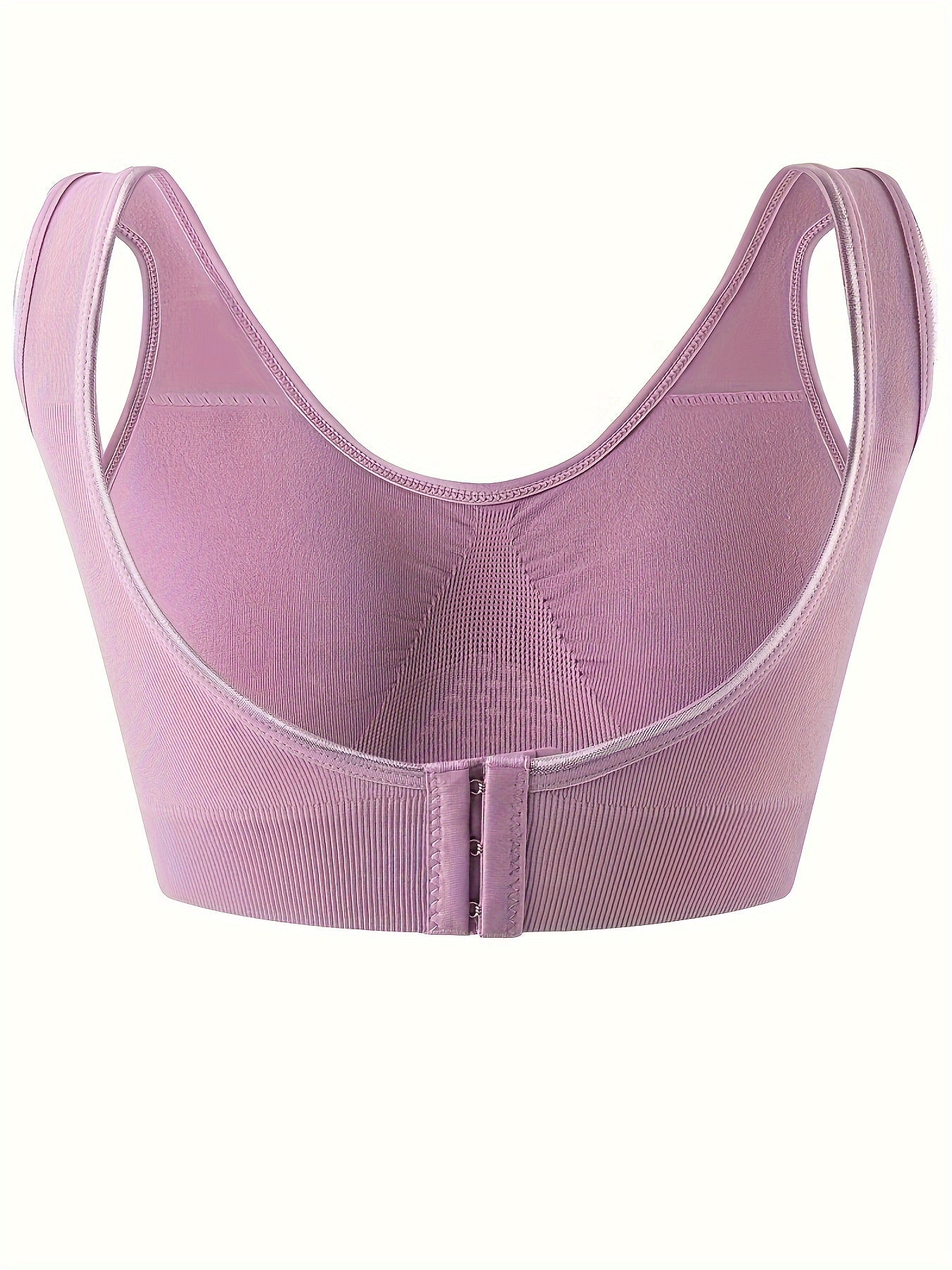 Спортивный бюстгальтер для женщин больших размеров из дышащей сетки с V-образным вырезом для йоги и повседневной носки