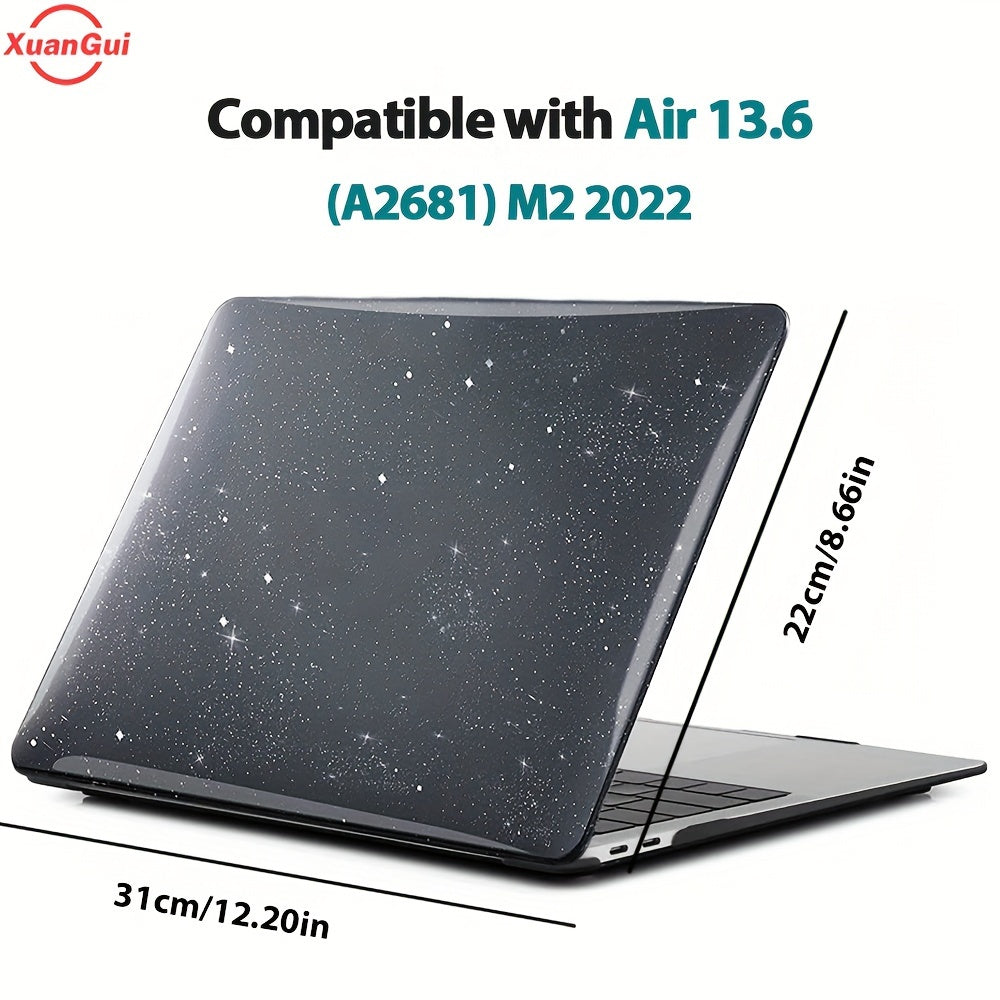 Glitter Star Waterproof Hard Shell Laptop Case for MacBook Models