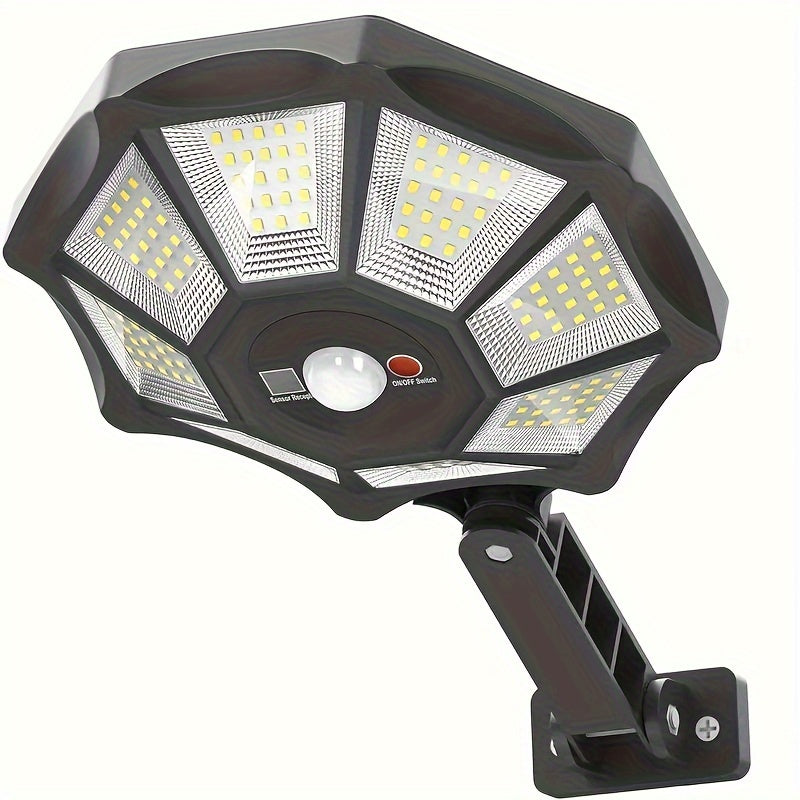 Outdoor Solar Street Light for Parking Lots with Dusk to Dawn, Motion Sensor, LED