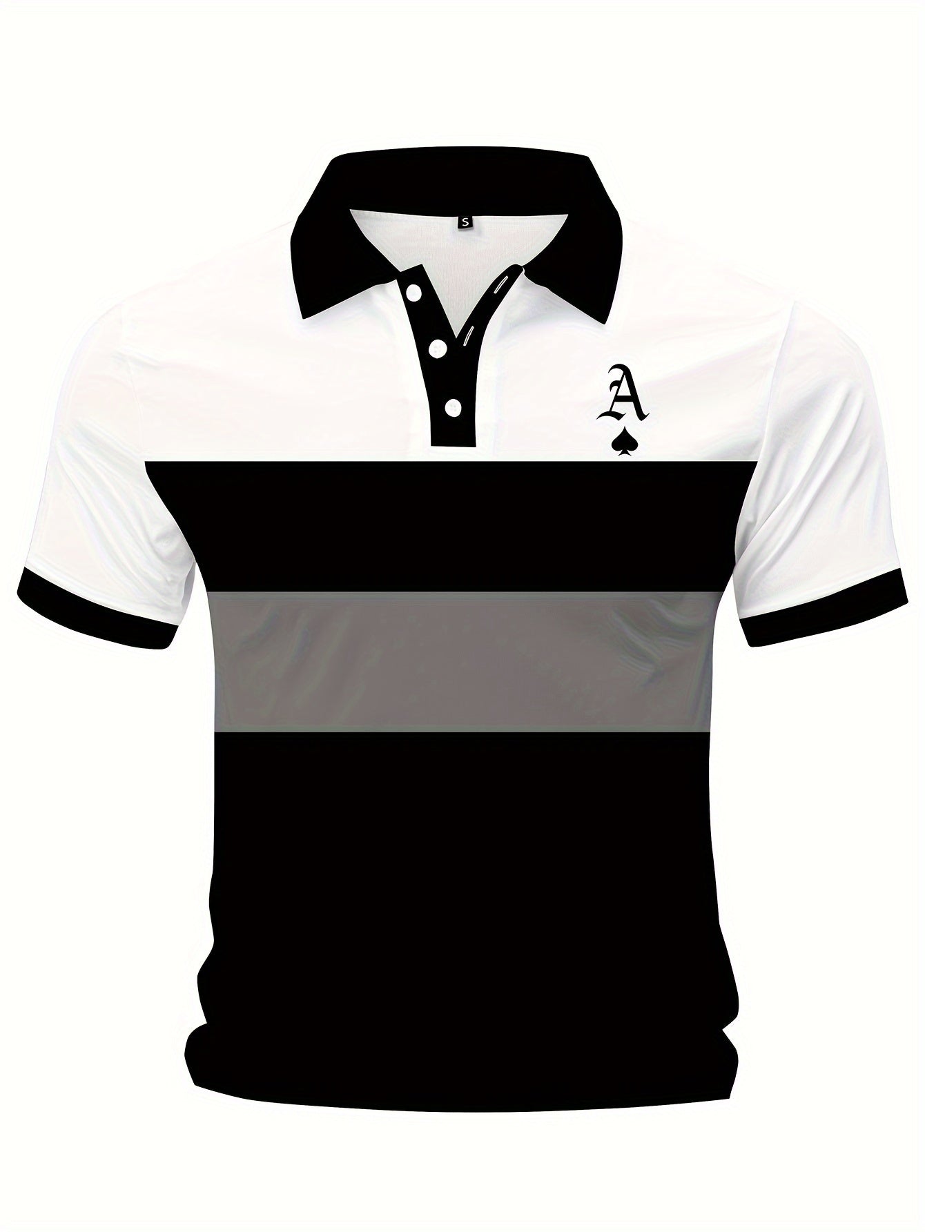 Large Plaid Striped Short Sleeve Shirt Digital Print Casual Summer Polyester