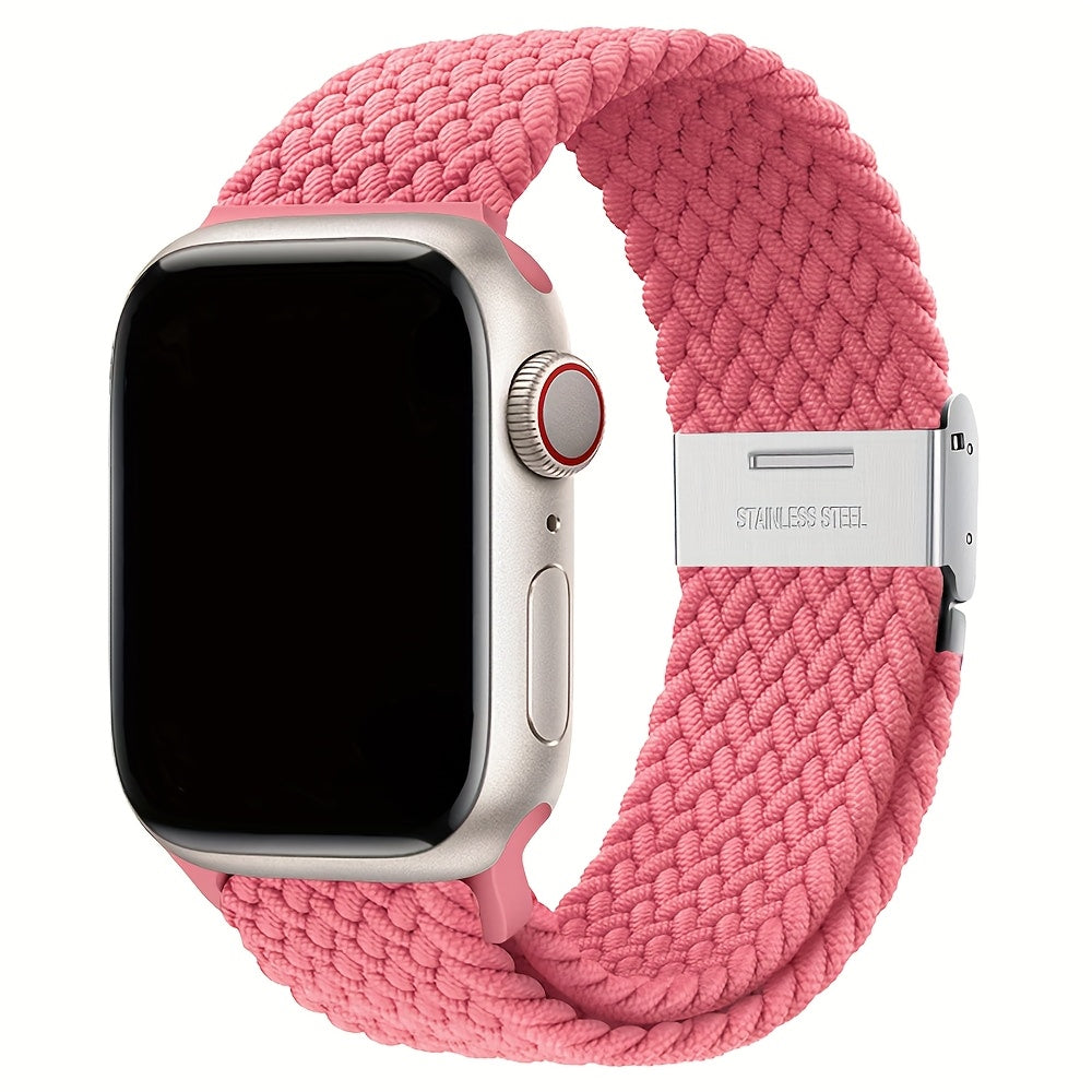 Moslashuvchan Naylon bilan to‘qilgan Solo Loop soat bandi, Apple Watch Series 1-9 Ultra 2 42mm 44mm 45mm 49mm uchun suv o'tkazmaydigan