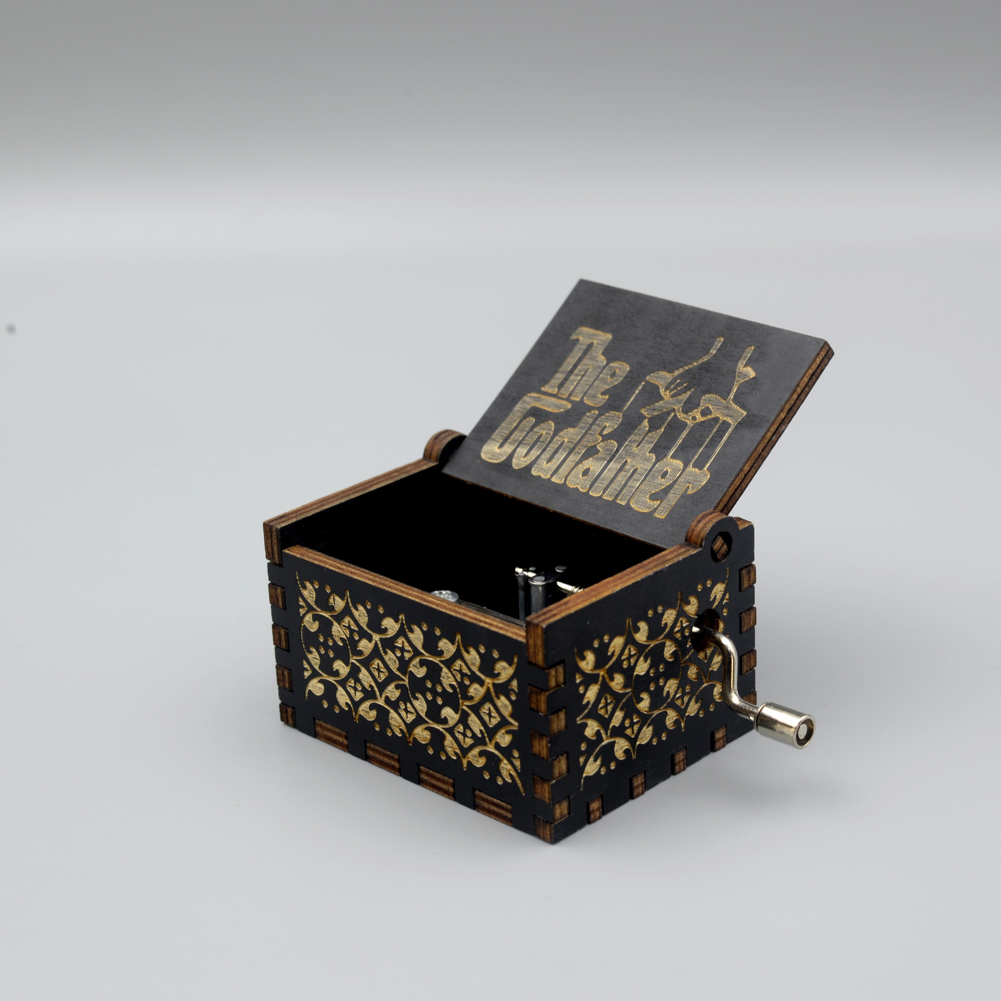 Деревянная музыкальная шкатулка, идеальна для дней рождения, Хэллоуина, рождественских подарков и декора спальни.