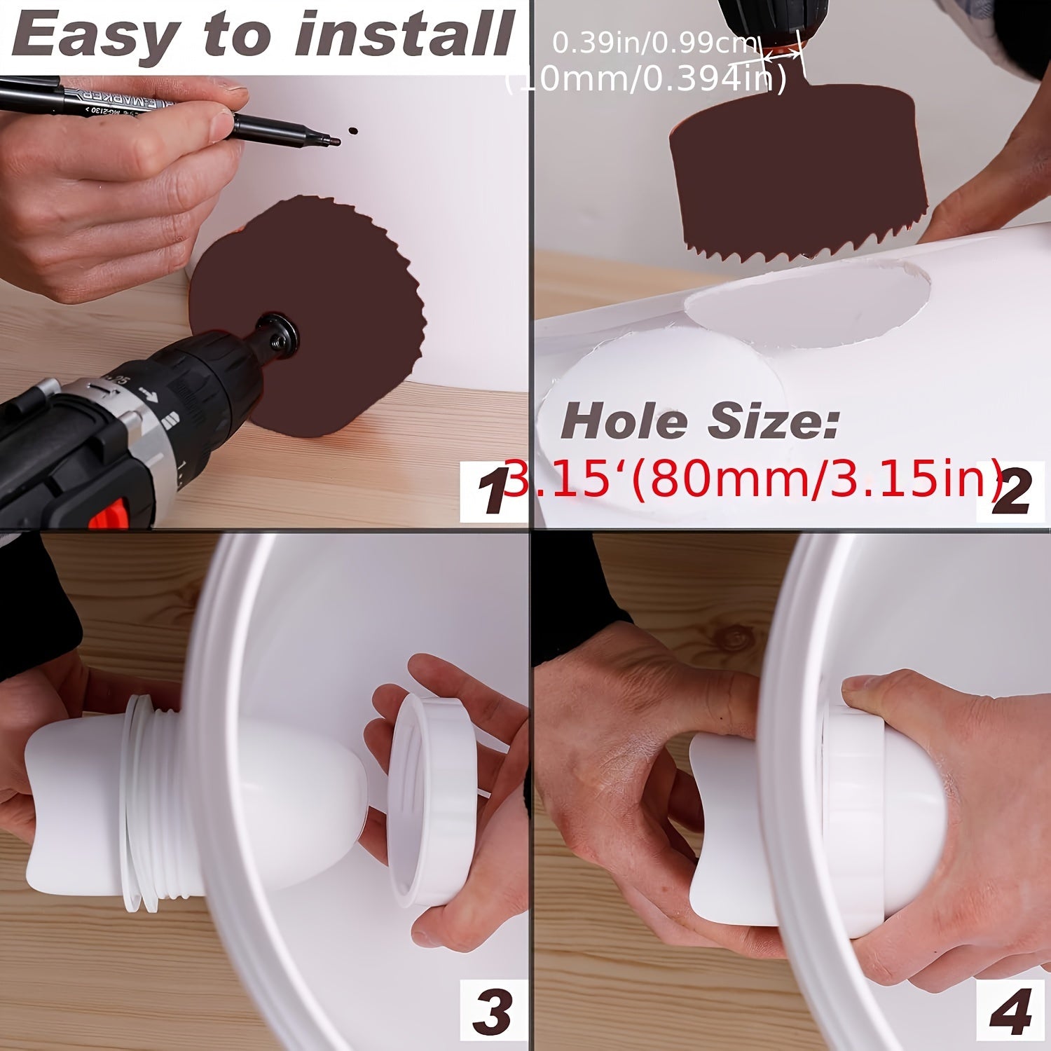 DIY Chicken Feeder Kit 20pcs Rainproof Gravity-Fed for Buckets Bins Troughs