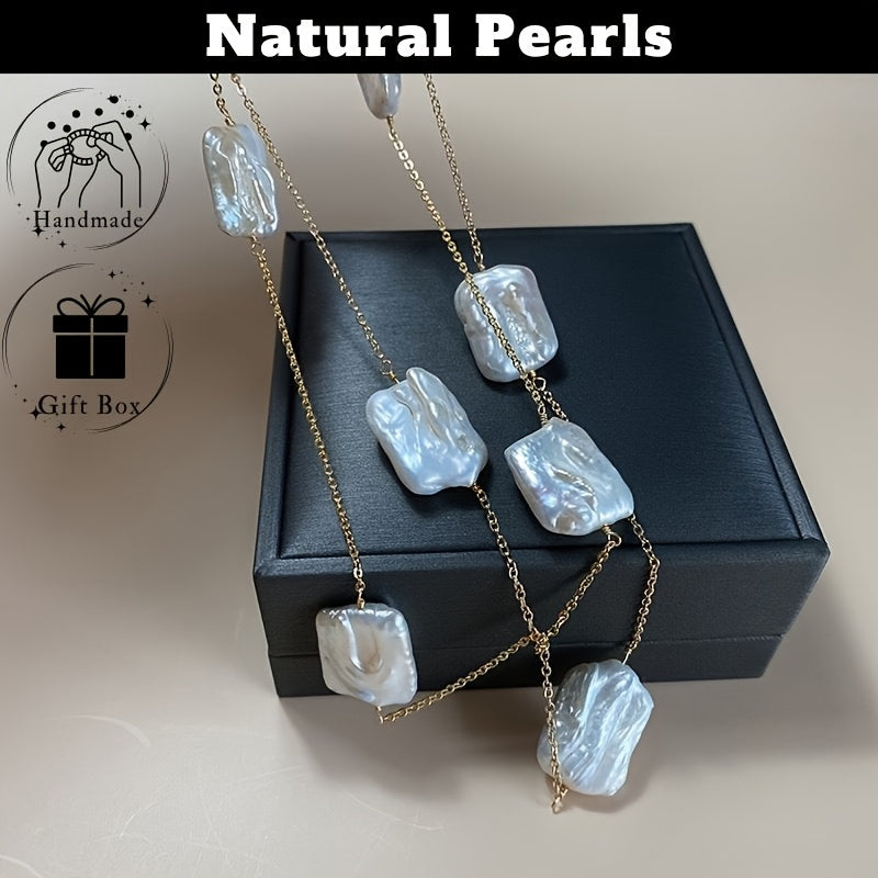 Zarif Uzoq Barokko Marvarid Bilaguzuk - Har qanday tadbir uchun zamonaviy va ko'p qirrali aksessuar, partiyalar va ta'tillar uchun ideal