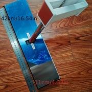 Stainless Steel Flat Mop with 180cm Handle, Reusable Pads, Wet and Dry Cleaning