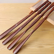 Extra Long Wooden Shoe Horn for Elderly and Pregnant Women Non-Slip Grip