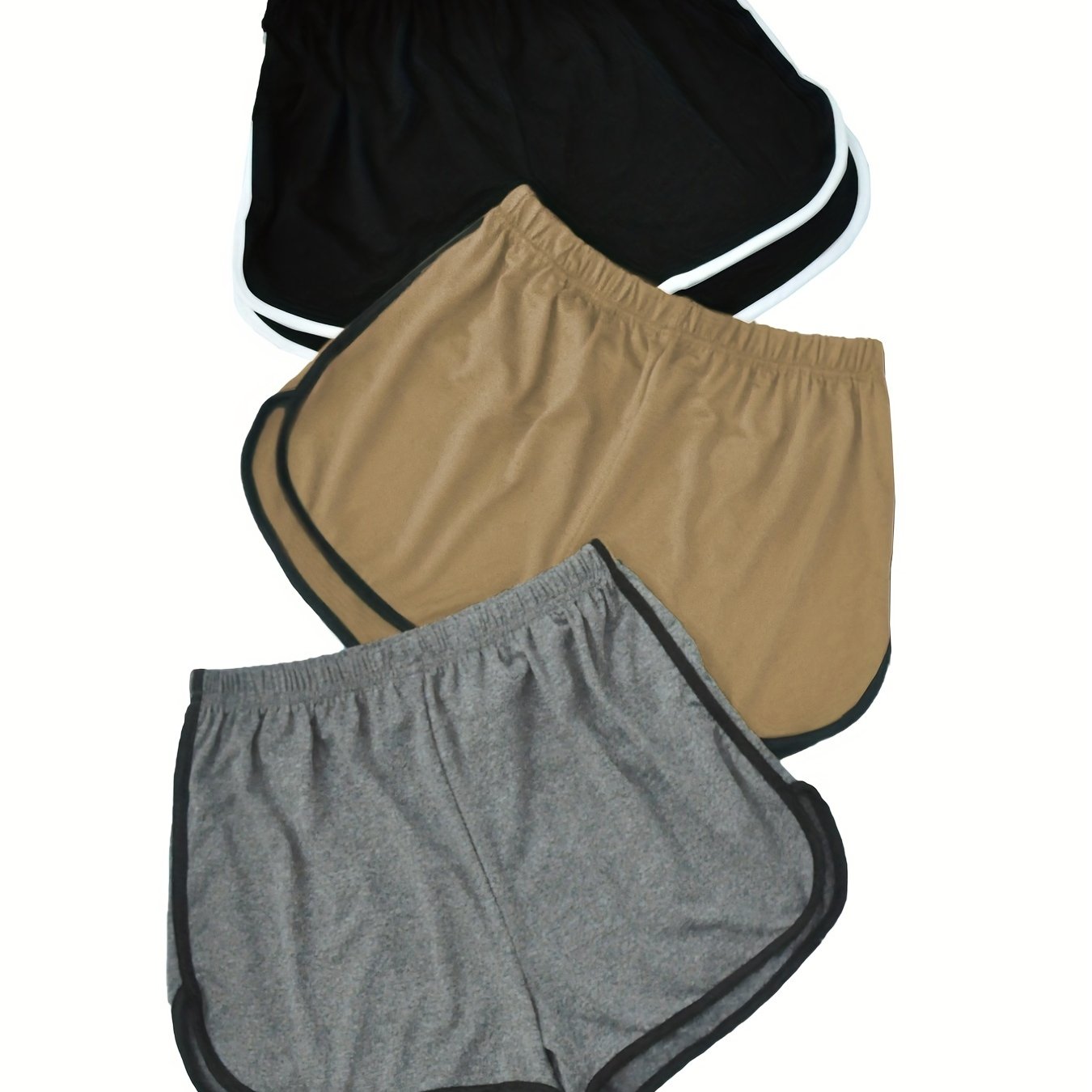 Ayollar uchun kattaroq o'lchamdagi rangli blokli uyqu shortlari polyester dam olish uchun qulay barcha mavsumlar