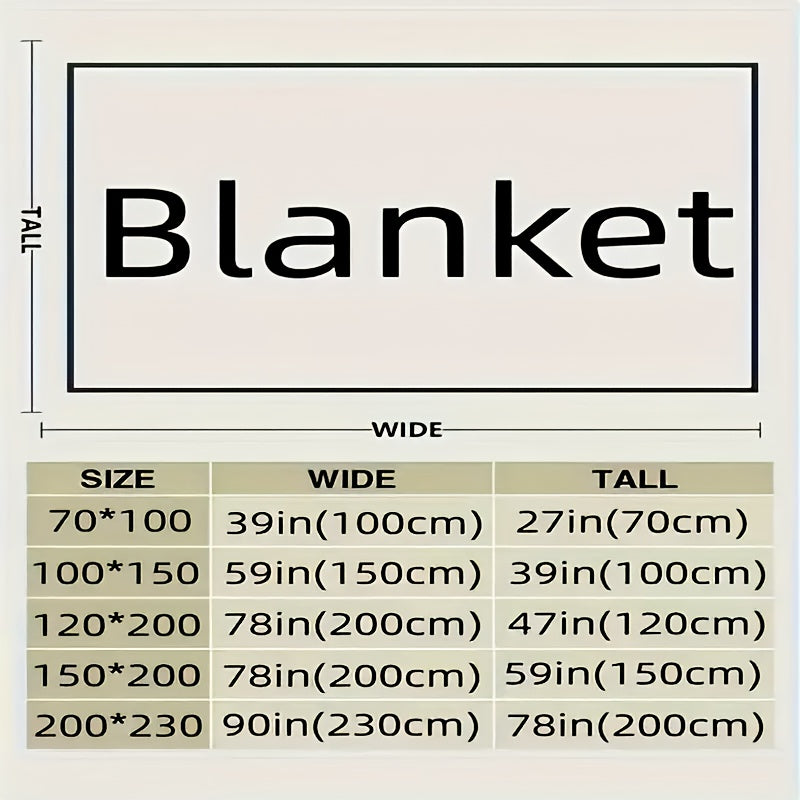 Faux Rabbit Fur Throw Blanket Double-Sided Soft Cozy for Sofa Camping Naps 70x100cm