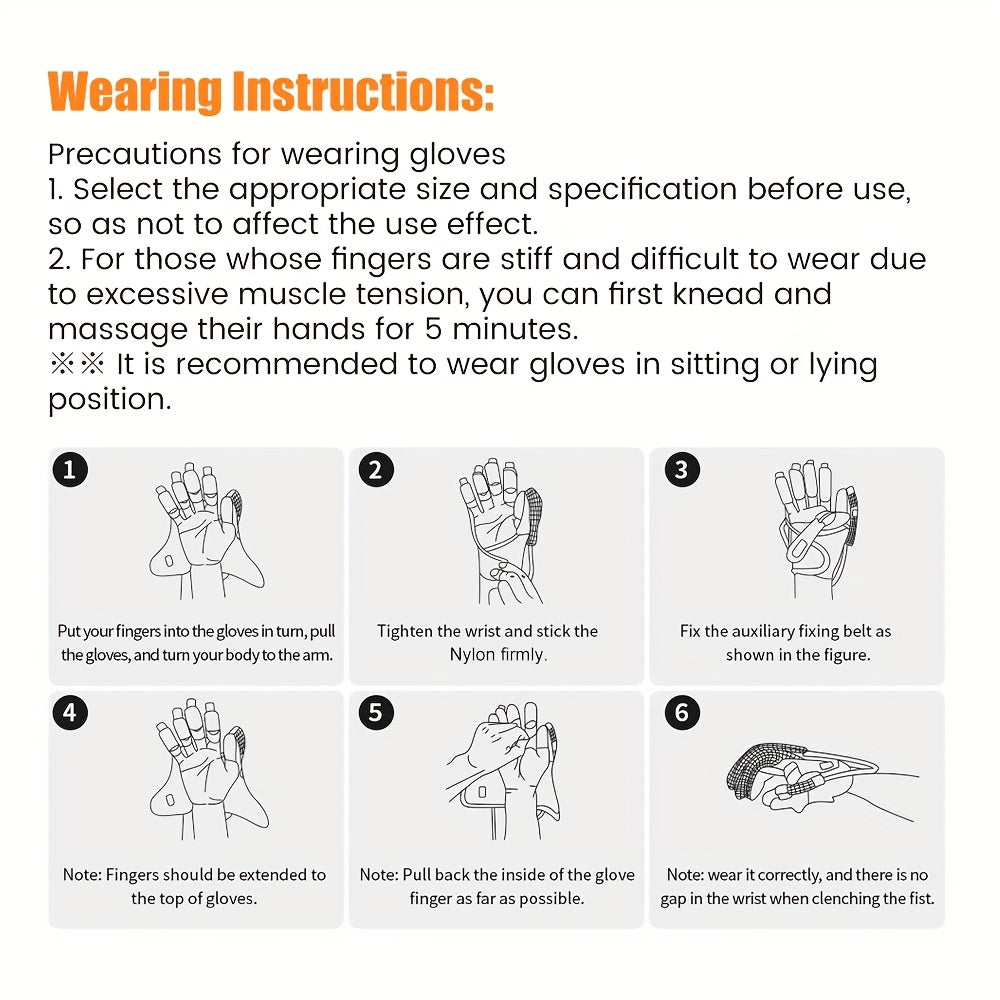 Hand Exercise Gloves for Finger Training and Hand Rehabilitation Battery Powered