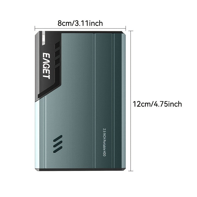 500GB Portable External Hard Drive USB 3.0 Plug and Play for PC Mac PS4 Xbox