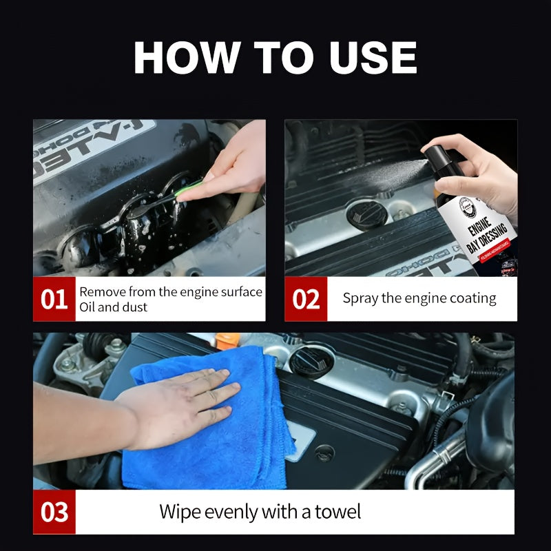 Спрей для восстановления пластика в моторном отсеке и его полировки для автомобилей и автодомов