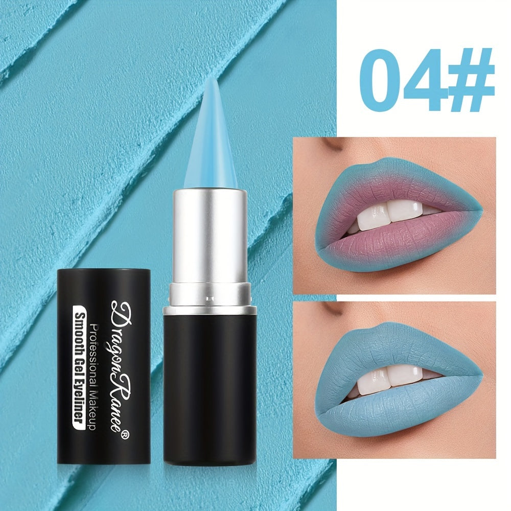 Set de lápiz labial y delineador de ojos mate de 12 tonos para mujer, de larga duración y a prueba de manchas