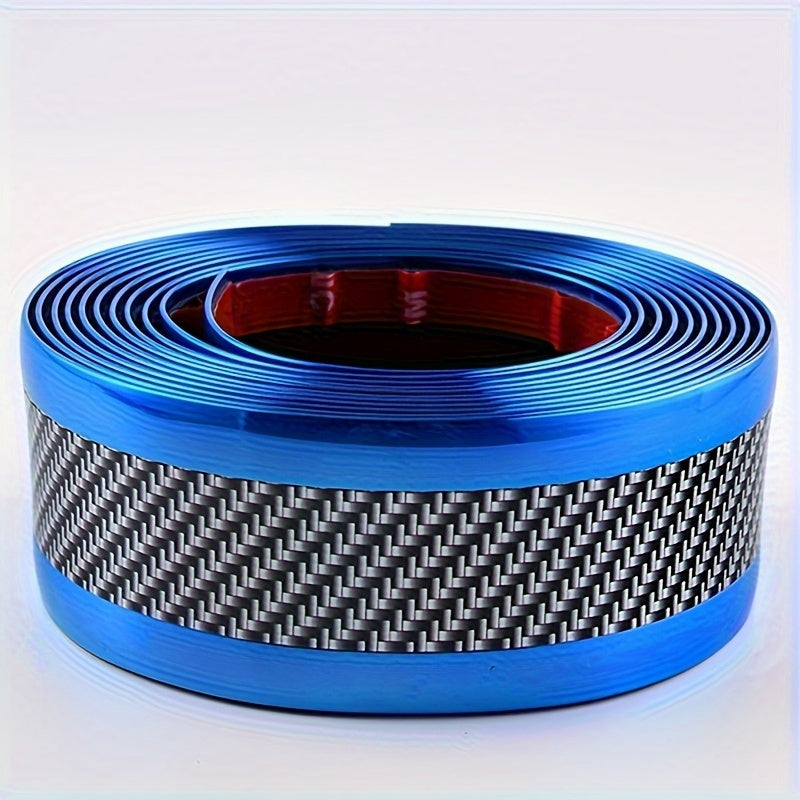 Car Door Threshold Strip Carbon Fiber Anti Scratch Door Foot Pedal Protector