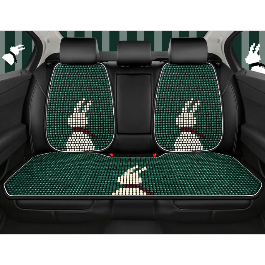 Women's Breathable Summer Car Seat Covers with Pearl Beaded Texture