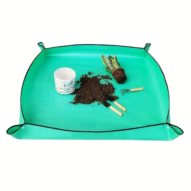 Gardening Floor Mat for Potting and Soil Changing Black