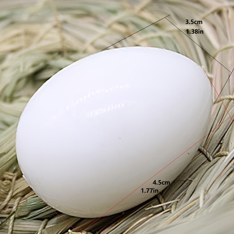 10Pcs Plastic Fake Pigeon Eggs Lead Eggs for Breeding and Training