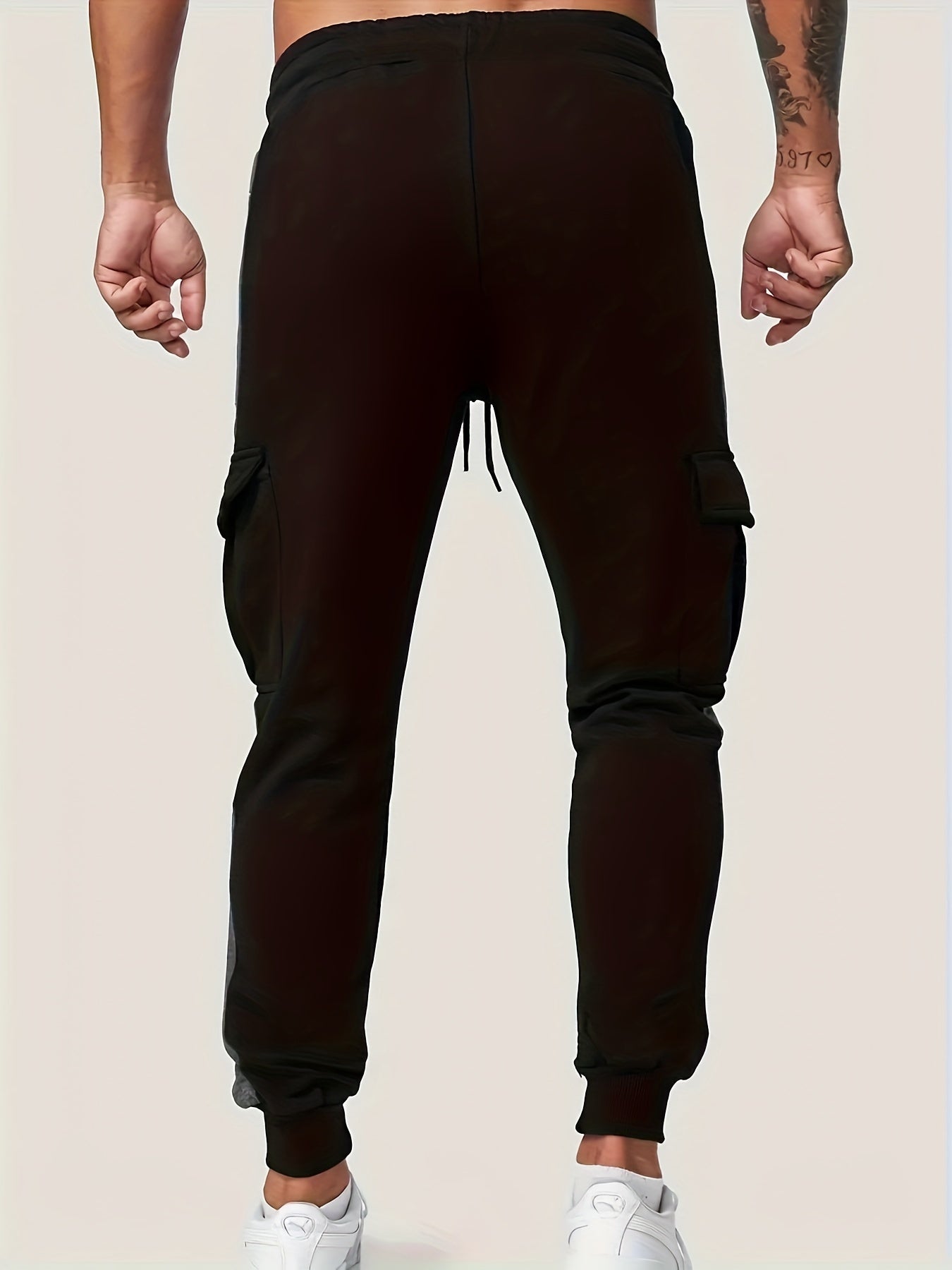 Erkaklar kuz/qish tasodifiy sport kiyimlari to'plami: Kapüşonli fermuarlı kurtka va tortma belli sport shimlari, polyester, tashqi faoliyatlar uchun odatdagi moslik.