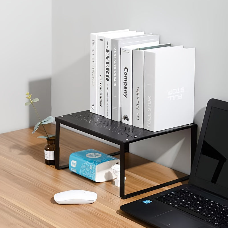 Estante de almacenamiento de cocina de metal, diseño abierto de una pieza, organizador para armarios