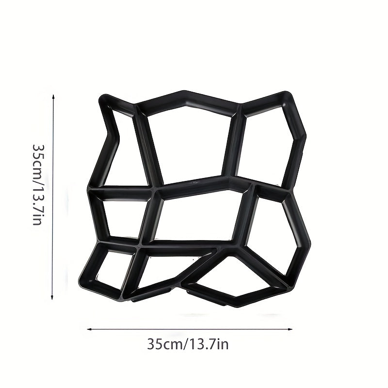 DIY Garden Walk Pavement Mold for Cement Brick Stone Road Concrete 1 Piece