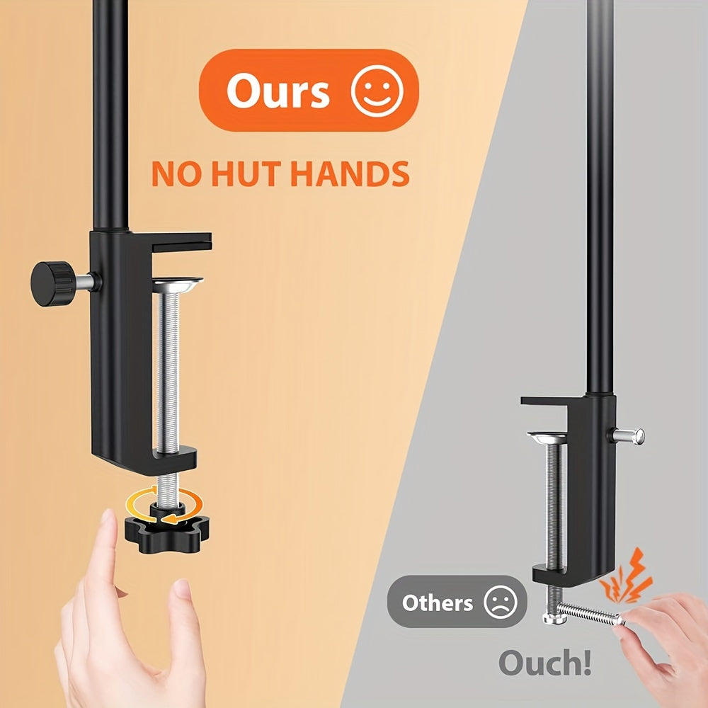 Dimmable LED Desk Lamp with Flexible Gooseneck Clamp for Home Office Reading and Work