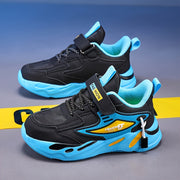 Unisex Geometric Pattern Sneakers for Kids Under 14 with PU Upper EVA Sole and Fabric Insole