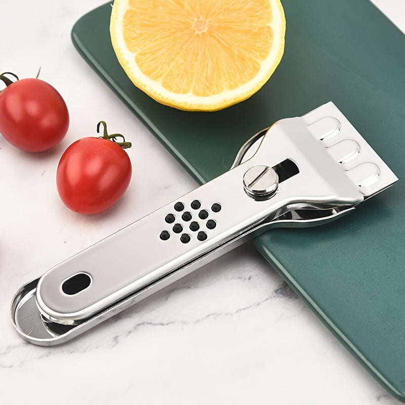 Versatile Stainless Steel Cleaning Shovel for Appliances with Razor Blade Scraper