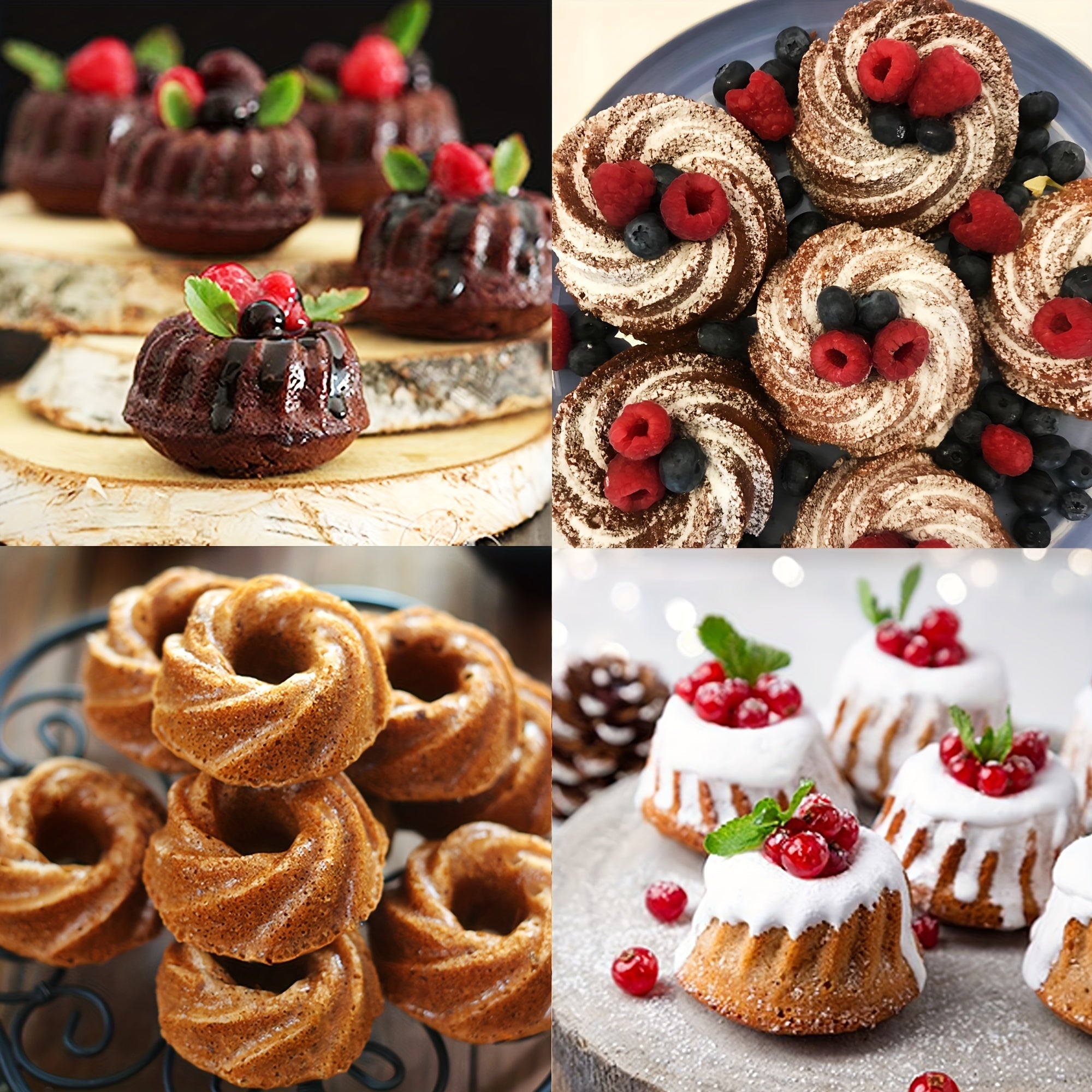 Silicone Baking Set 45 Pieces Nonstick Bakeware for Cookies Cakes Muffins