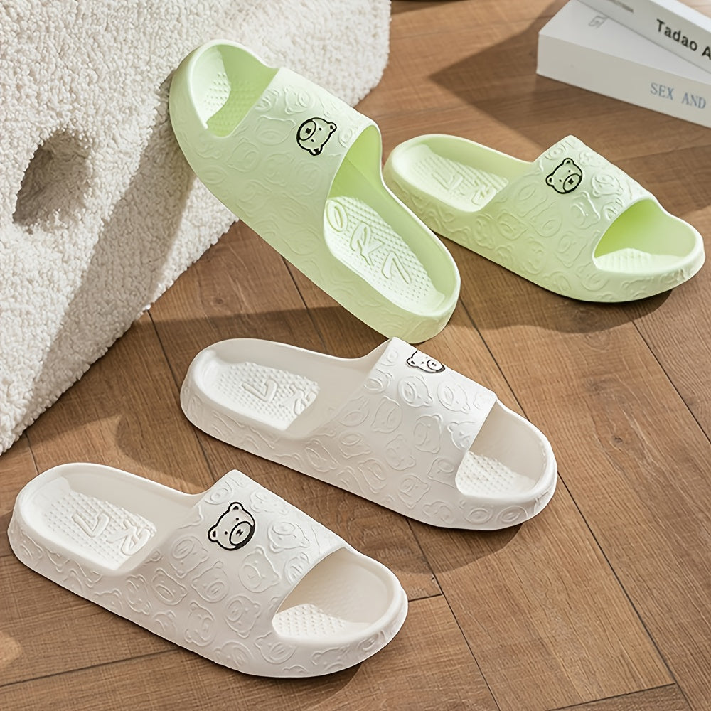 Women's Open-Toe Summer Indoor Outdoor Slippers Thick Sole Comfortable Slides