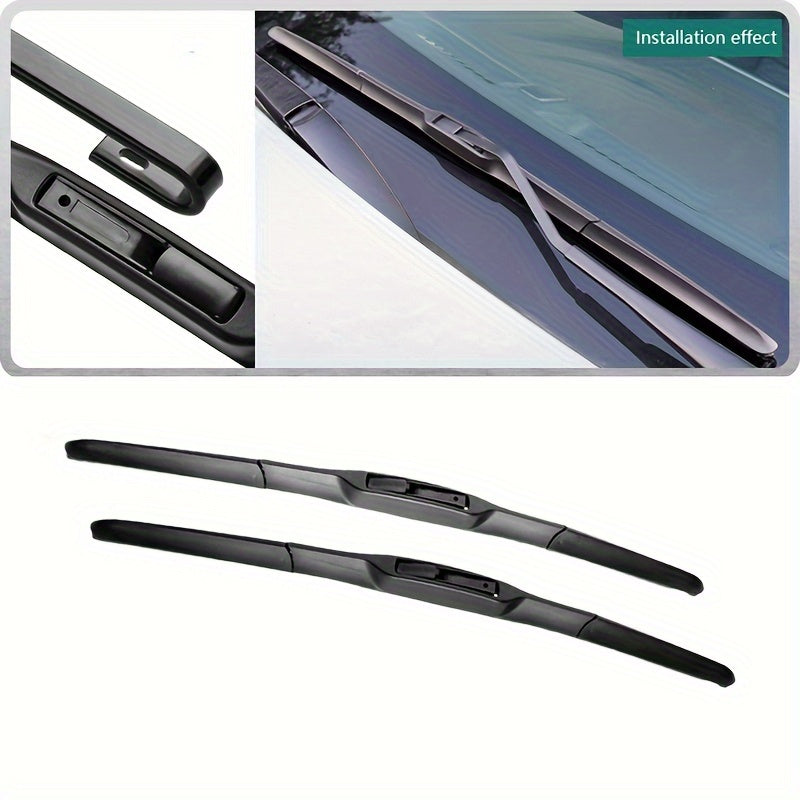 Front And Rear Windshield Wiper Blades Set for Kia Soul MK2 2014–2019, 60.96cm and 50.8cm